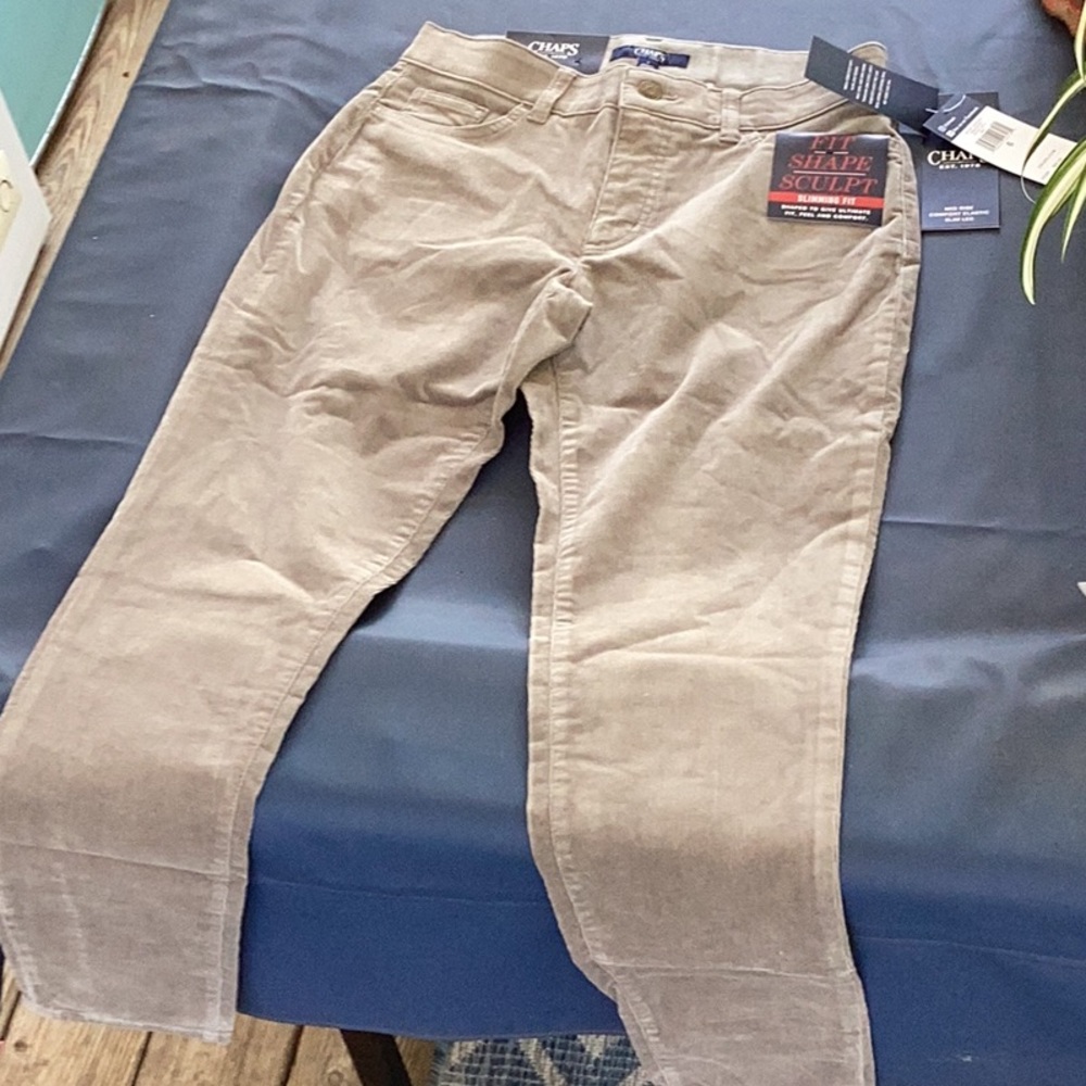 “Fit-Shape-Sculpt”corduroy pants.  Brand-new with tags.